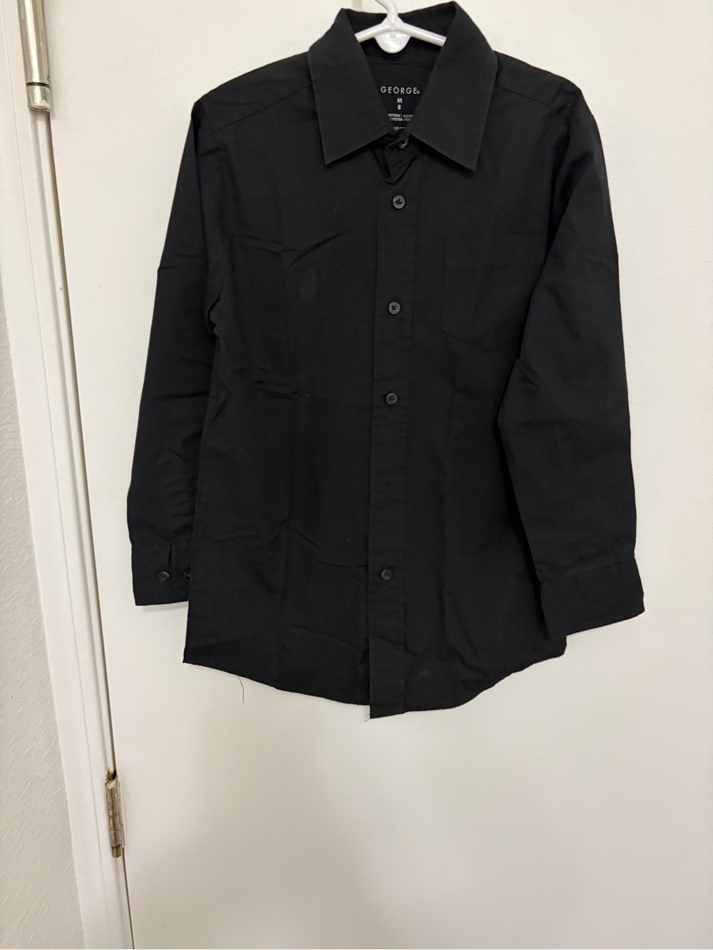 George Black Men's Long-Sleeve Button-Up Dress Shirt